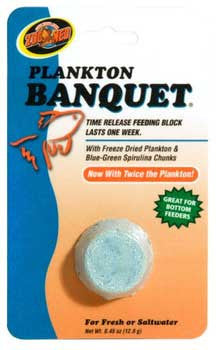 Zoo Med Plankton Banquet Fish Feeding Block 0.45 oz Regular 100 Count