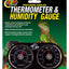 Zoo Med Precision Analog Thermometer & Humidity Gauge Black - Reptile