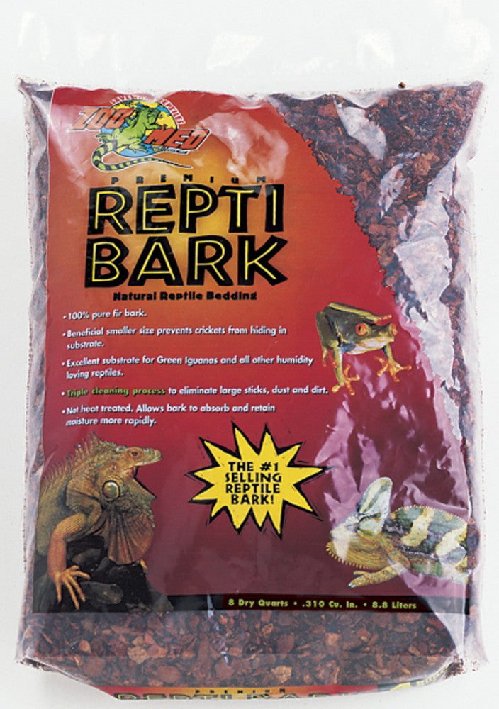 Zoo Med Premium ReptiBark Bedding Substrate Brown 8 qt