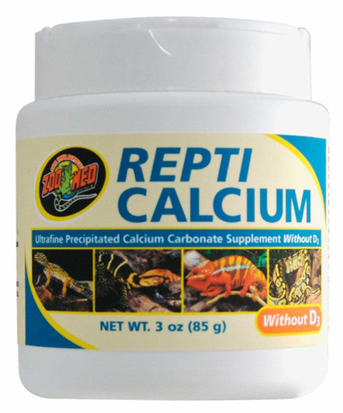 Zoo Med Repti Calcium without Vitamin D3 Reptile Supplement 3 oz