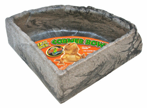 Zoo Med Repti Rock Corner Bowl Water Dish Assorted LG - Reptile