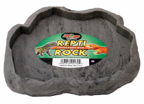 Zoo Med Repti Rock Food Dish Assorted MD - Reptile