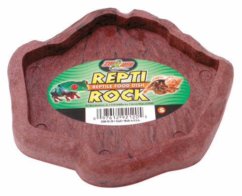 Zoo Med Repti Rock Food Dish Assorted SM - Reptile