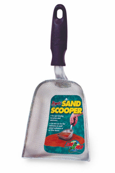 Zoo Med Repti Sand Scooper Black, Silver