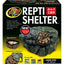 Zoo Med Repti Shelter 3 - in - 1 Cave Terrarium Hideaway Black 12in LG - Reptile