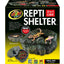 Zoo Med Repti Shelter 3-in-1 Cave Terrarium Hideaway Black 6in SM