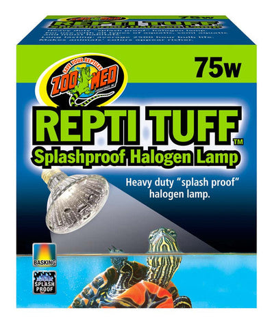 Zoo Med Repti Tuff Splashproof Halogen Lamp White 75 Watt - Reptile