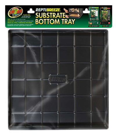 Zoo Med ReptiBreeze Substrate Bottom Tray Black 16 in x - Reptile