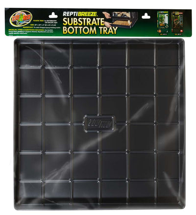 Zoo Med ReptiBreeze Substrate Bottom Tray Black 24 in x 24 in