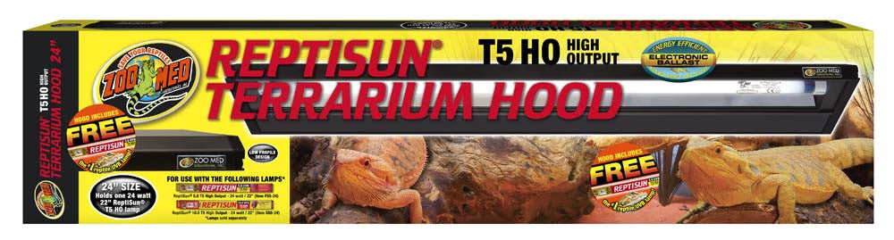 Zoo Med ReptiSun T5 HO High Output Terrarium Hood 24 in