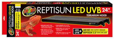 Zoo Med ReptiSun T5 LED UVB Terrarium Hood 24 in - Reptile