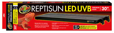 Zoo Med ReptiSun T5 LED UVB Terrarium Hood 30 in - Reptile