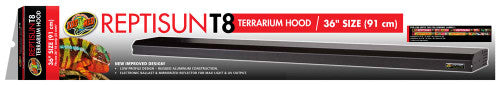 Zoo Med ReptiSun T8 Terrarium Hood Only Black 36 in - Reptile