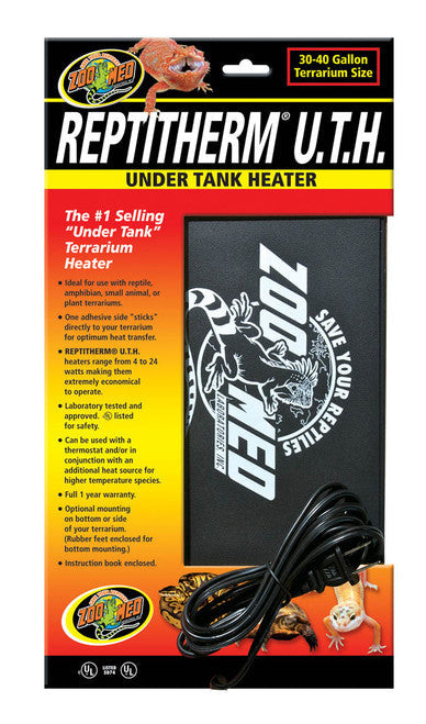 Zoo Med ReptiTherm Under Tank Heater (U.T.H) 16watt 8in X 12in MD - Reptile