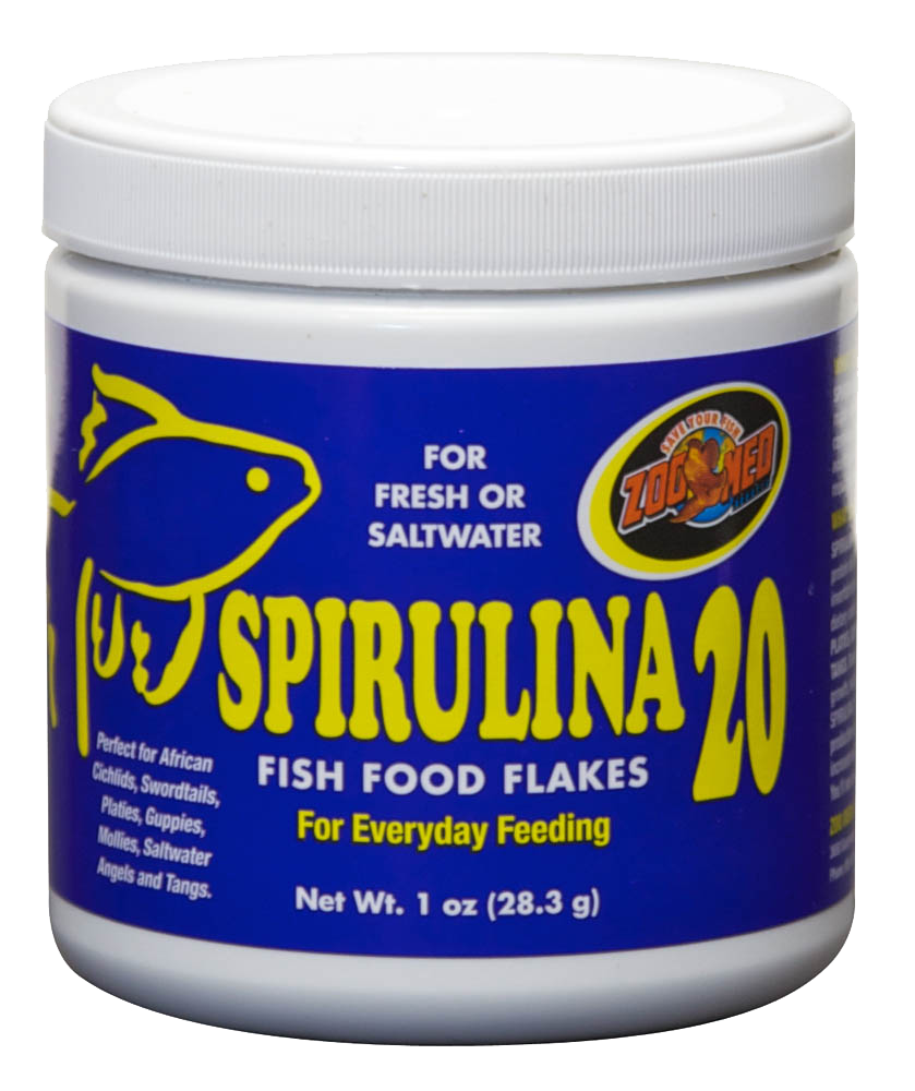 Zoo Med Spirulina 20 Flakes Fish Food 1 oz