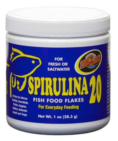 Zoo Med Spirulina 20 Flakes Fish Food 1 oz