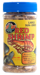 Zoo Med Sun - Dried Large Red Shrimp Reptile Food 0.5 oz