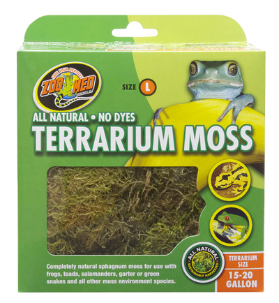 Zoo Med Terrarium Moss Substrate Green 15/20gal LG - Reptile