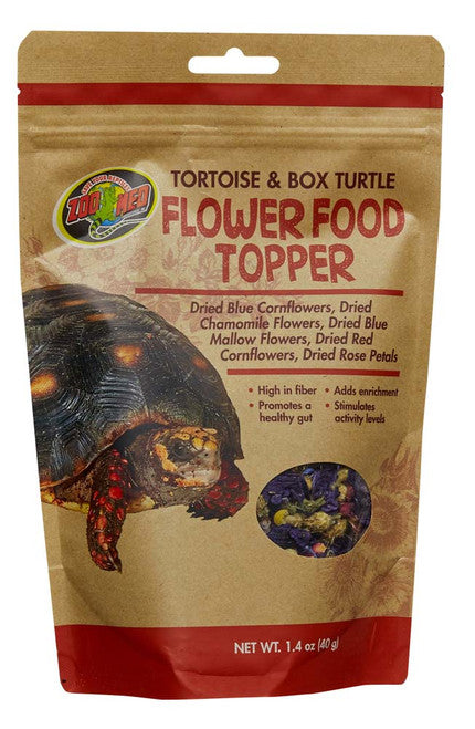 Zoo Med Tortoise & Box Turtle Flower Food Topper 1.4 oz (D) - Reptile