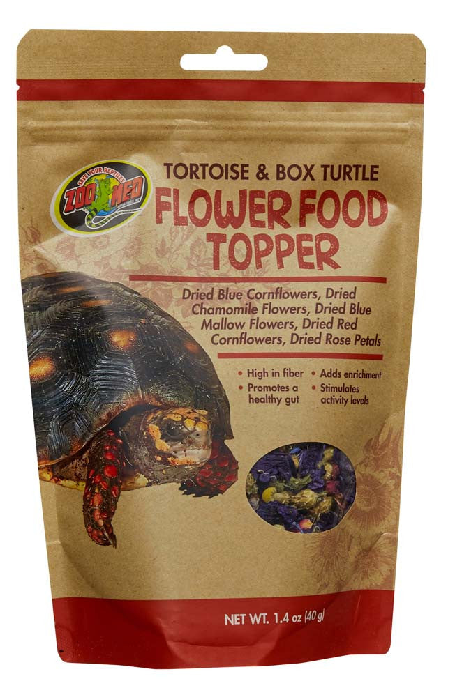 Zoo Med Tortoise & Box Turtle Flower Food Topper 1.4 oz (D)
