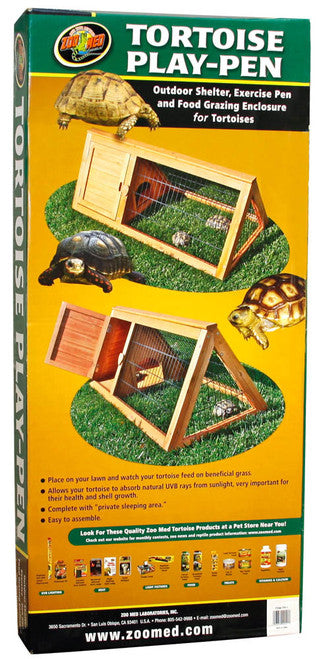 Zoo Med Tortoise Play Pen Brown 39.5 in x 19 - Reptile