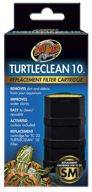 Zoo Med TurtleClean 10 Replacement Filter Cartridge SM - Reptile