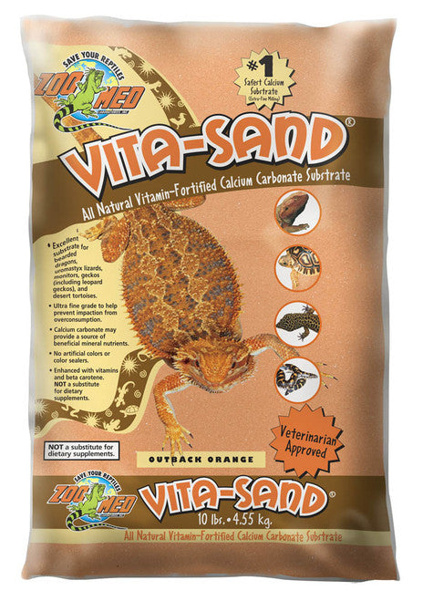 Zoo Med Vita - Sand Substrate Outback Orange 10 lb - Reptile