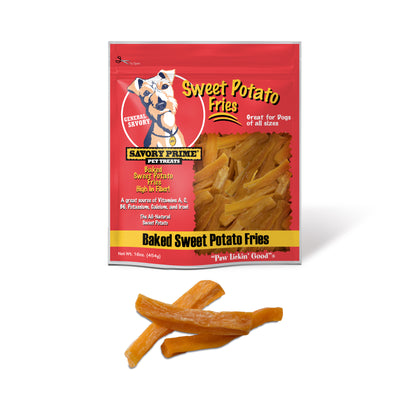 Savory Prime Baked Sweet Potato Fries Dog Treat 16 oz 810359004686