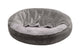 Fur Haven Pet Products Wave Fur & Velvet Hooded Donut Pet Bed Dark Gray Small 842229122480