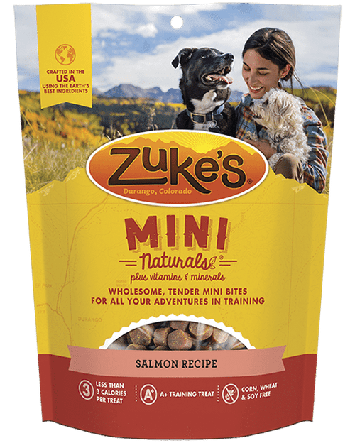Zuke’s Mini Naturals Salmon Recipe 16oz {L + 1x} 134366 - Dog