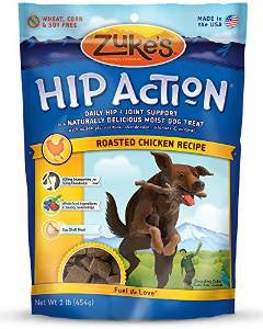 Zukes Hip Action Chicken Dog Treats With Glucosamine And Chondroitin-1-lb-{L-1x} 613423211207
