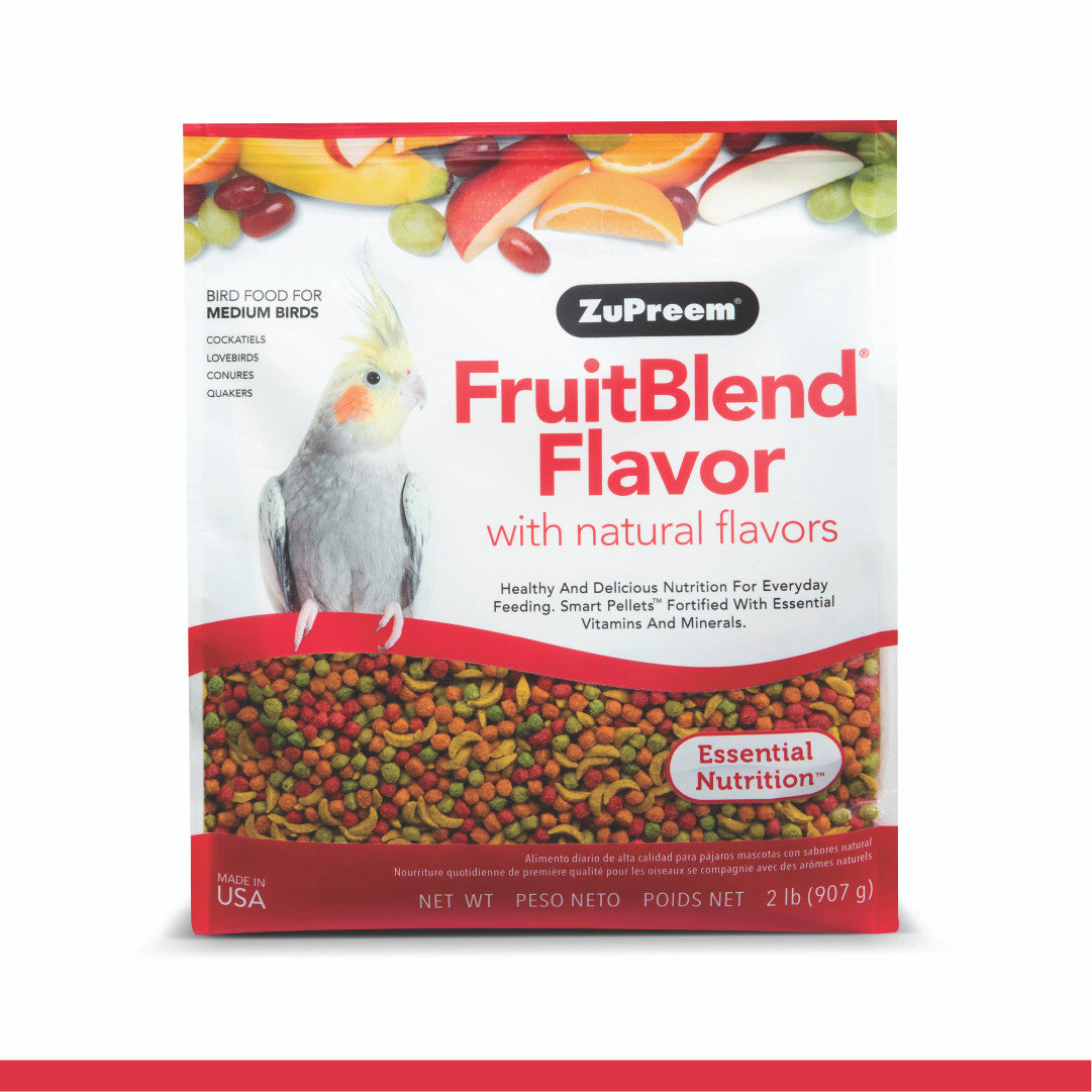 ZuPreem FruitBlend Bird Food Medium Birds 2 lb