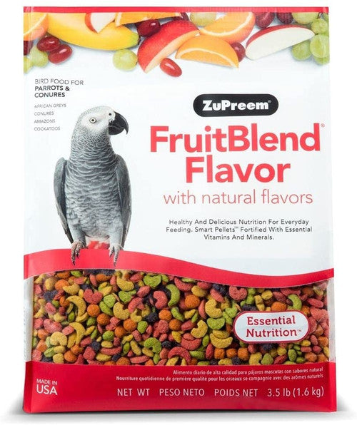 ZuPreem FruitBlend Bird Food Parrots & Conures 3.5 lb