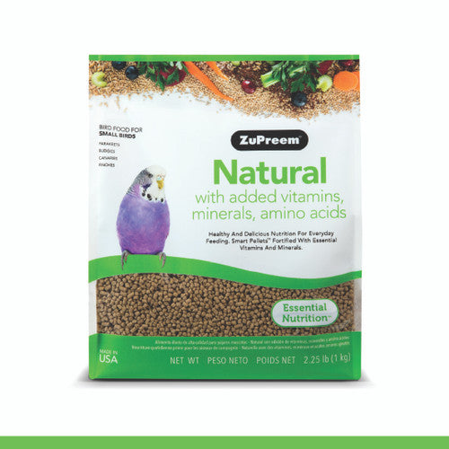 ZuPreem Natural Bird Food Parakeets 2.25 lb