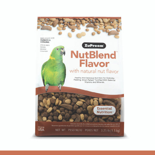 ZuPreem NutBlend Bird Food Parrots & Conures 3.25 lb