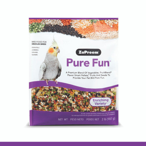 ZuPreem Pure Fun Bird Food Medium Birds 2 lb