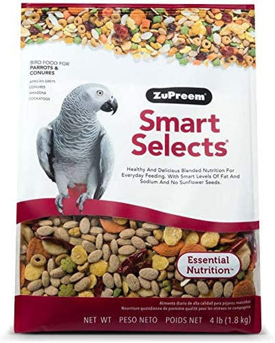 ZuPreem Smart Selects Bird Food Parrots & Conures 4 lb