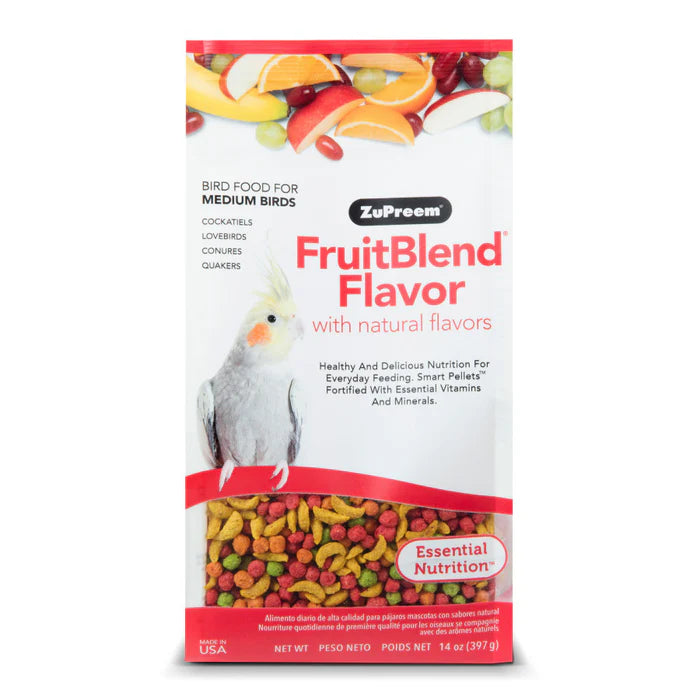 ZuPreem FruitBlend Bird Food Medium Birds 0.875 lb