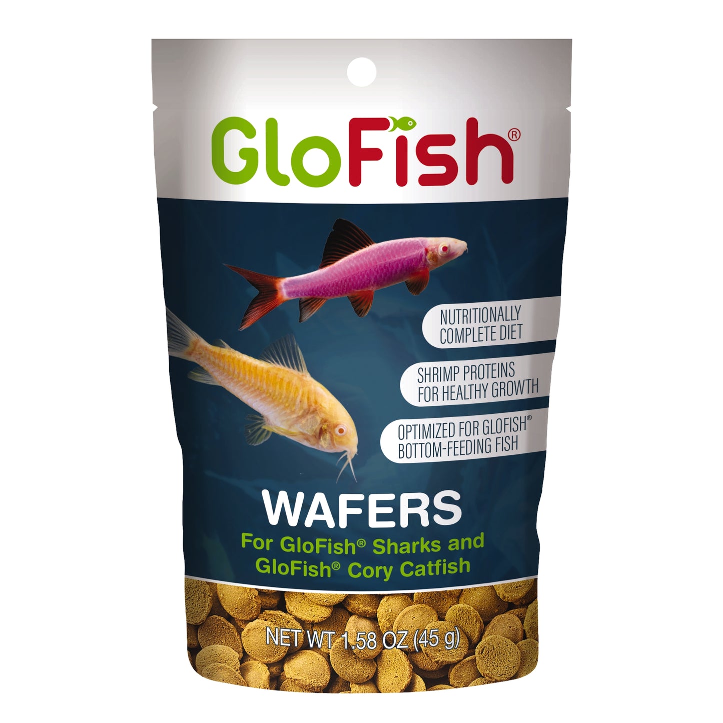 GloFish Wafers for Sharks and Cory Catfish 1.58 oz 046798784432