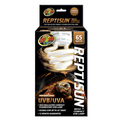 Zoo Med ReptiSun Mega Compact UVB/UVA Lamp 65 W 097612340136
