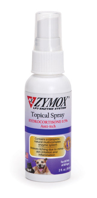 Zymox Topical Spray 0.5% Hydrocortisone 2 fl. oz - Dog