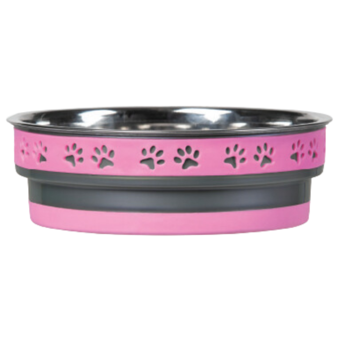 Loving Pets Corsa Pet Bowl Fiery Pink Medium 842982070103